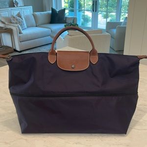 Longchamp Le pliage weekender extensible extendable